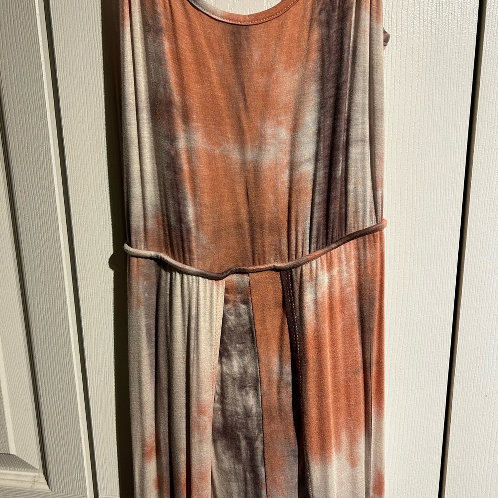 Tie-dye Shorts Romper